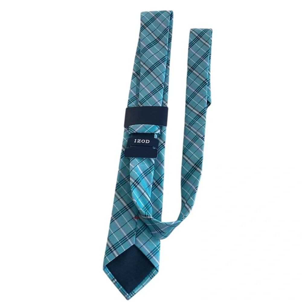 Izod Blue Plaid Men's Tie